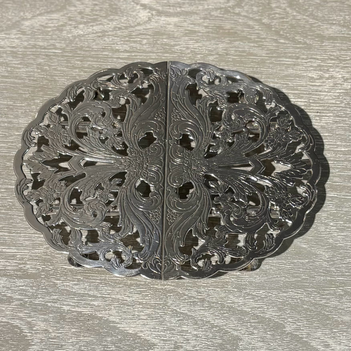Silver Plate Extendable Trivet
