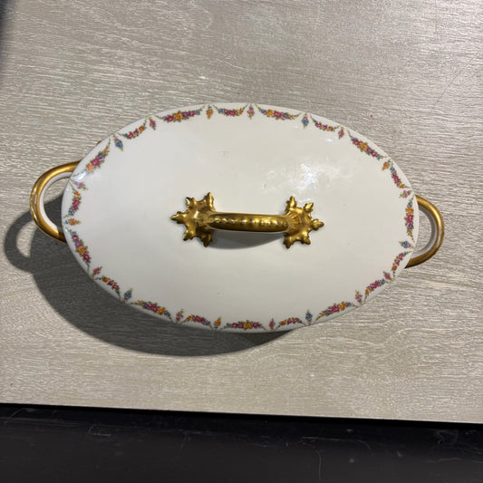 Limoges Server w/Lid, 12.5"W x 7"D x 6"H