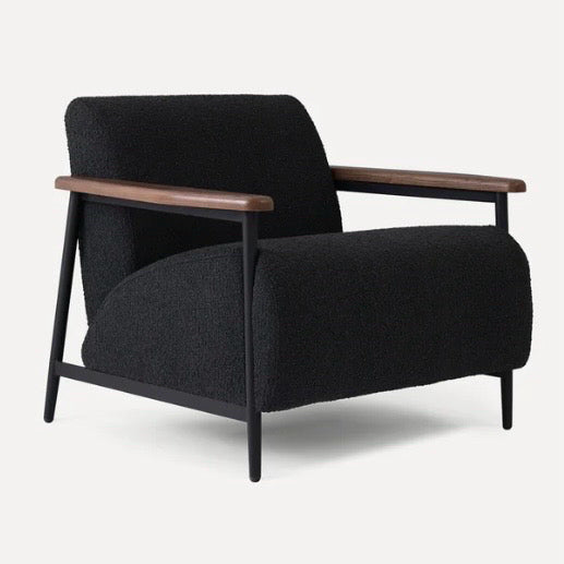 Palmer Chair, Ash Preformance Boucle, 27."W x 29.25"D x 27"H