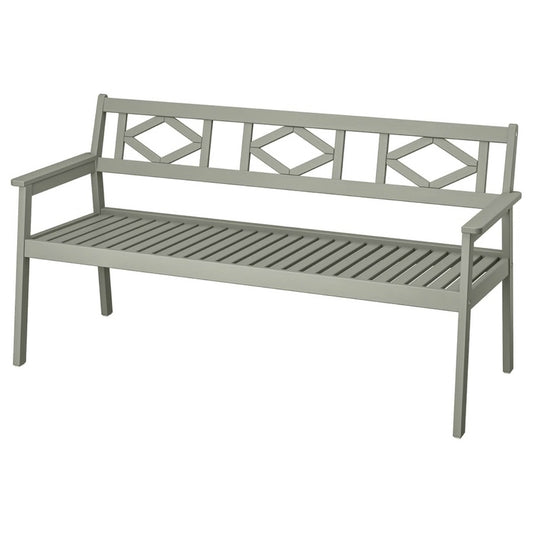 Bondholman 3-Piece Grey Outdoor Seating Set: Bench, Armchair & Folding Chair