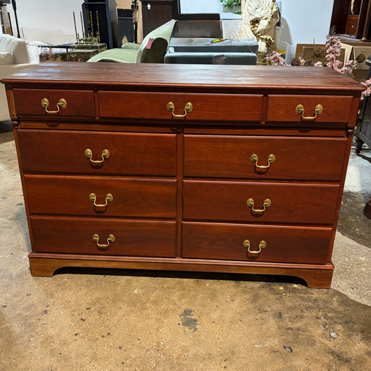 Mount Vernon Cherry Dresser, 54"W x 20.25"D x 36"H