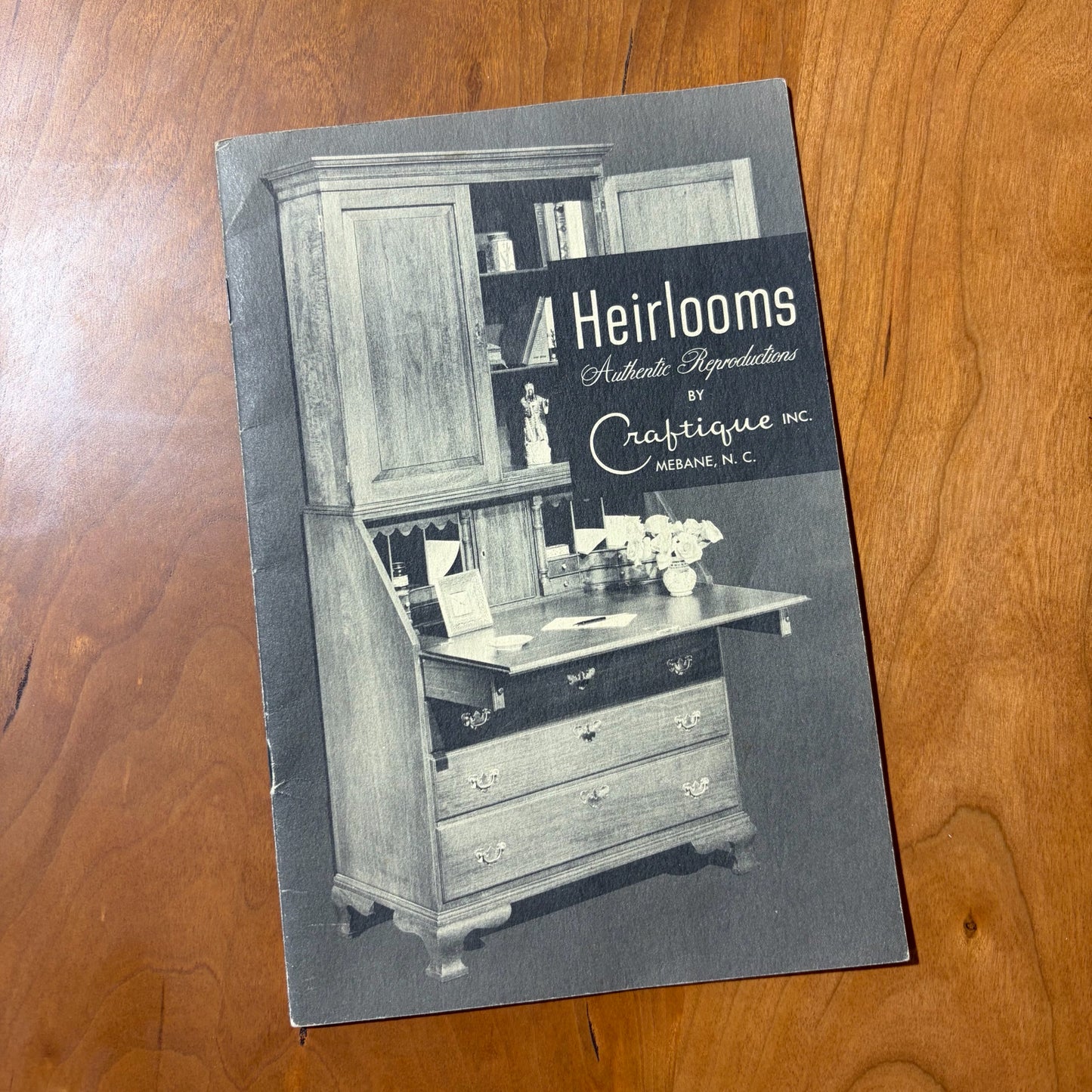 Heirlooms Authentic Reproductions by Craftique Secretary, 81"H x 39"W x 20"D