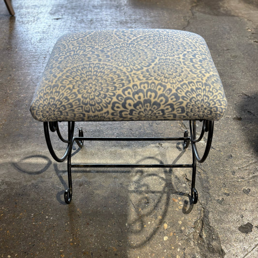 Wrought Iron Stool 19.5" W x 16" D x 17" H