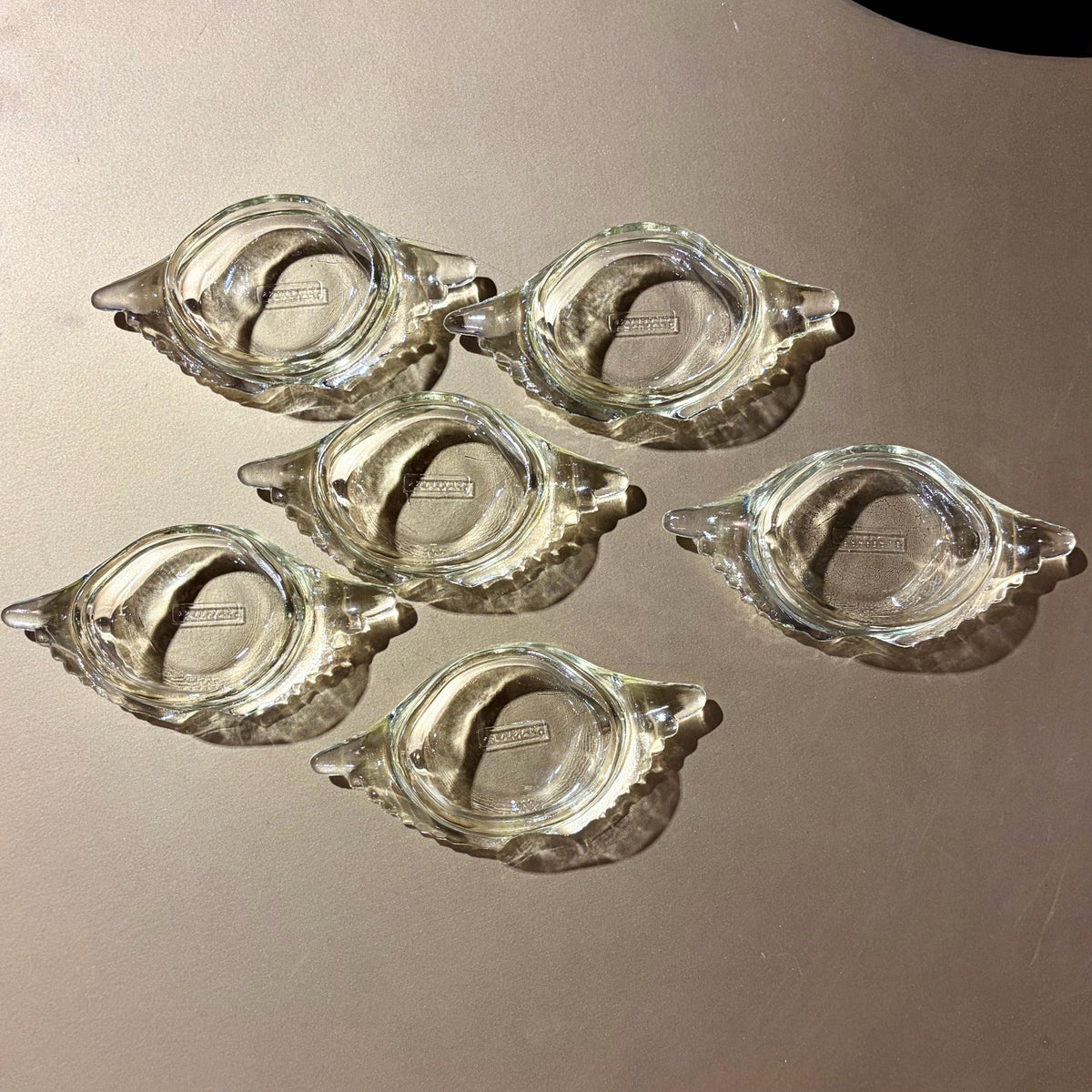 6 VTG Glasbake Glass-Deviled Crab Baking Dish, 6"W x 3"D x 1.5"H