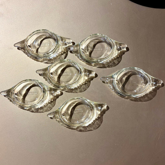 6 VTG Glasbake Glass-Deviled Crab Baking Dish, 6"W x 3"D x 1.5"H
