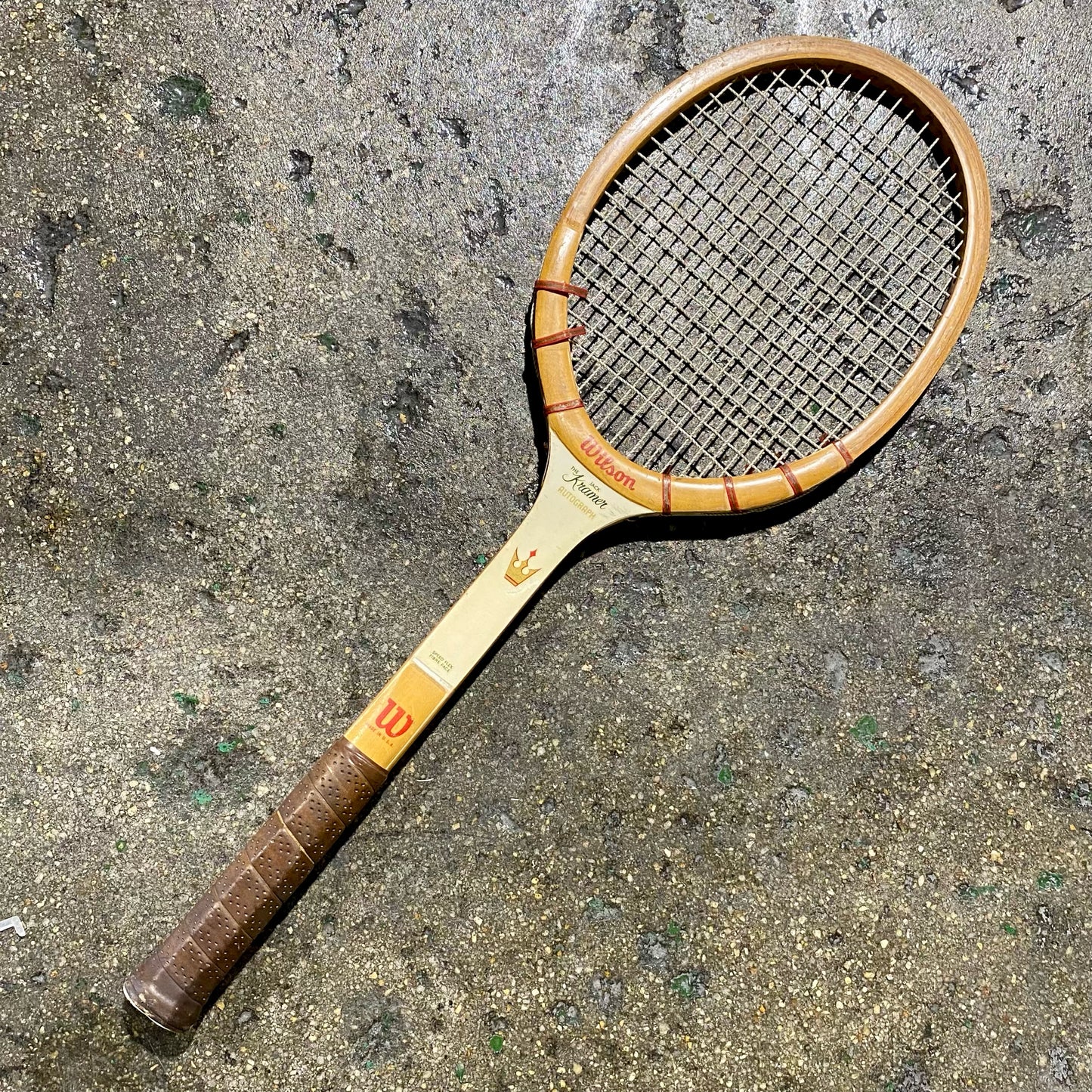 Vintage Wilson Jack Kramer Tennis Racket, VMI, 9"W x 27"L x 1.25"D