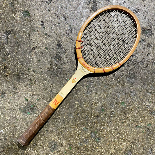Vintage Wilson Jack Kramer Tennis Racket, VMI, 9"W x 27"L x 1.25"D