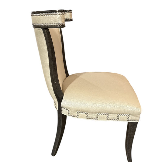 Upholstered chair, nailhead trim, 24"W x 20"D x 35"H
