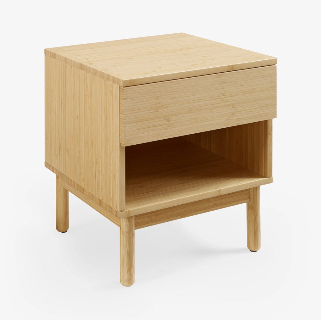 NEW Chloe nightstand, bamboo, 18"W x 19"D x 22H