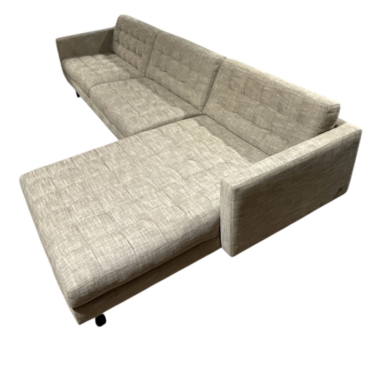 American Leather Sectional Sofa W/Chaise, 106"W x 65"D x 36"H