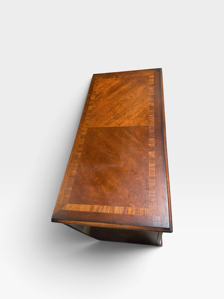 Traditional media cabinet, mahogany finish,42"W x 20"D x 32"H