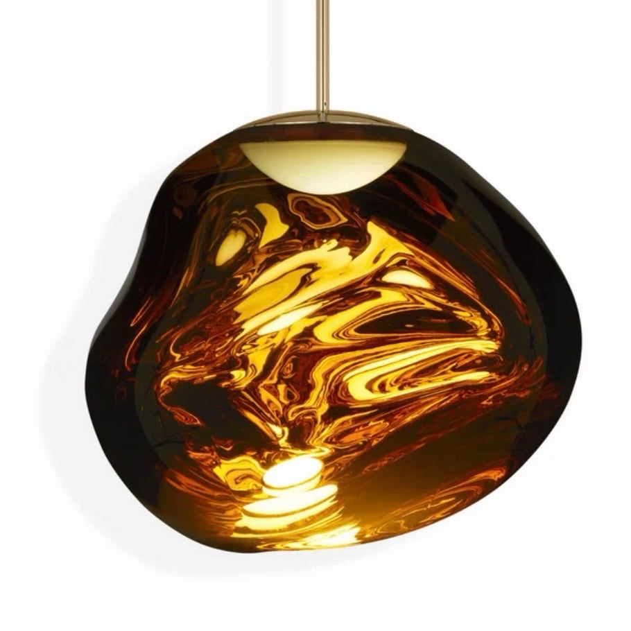 Melt LED Pendant Light,  Gold, 19.7"W x 19.7"D x 98"Cable