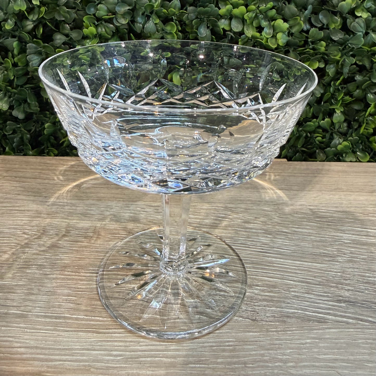 8 Waterford Crystal Lismore Champagne Coupe, 4.25"H x 4"Dia