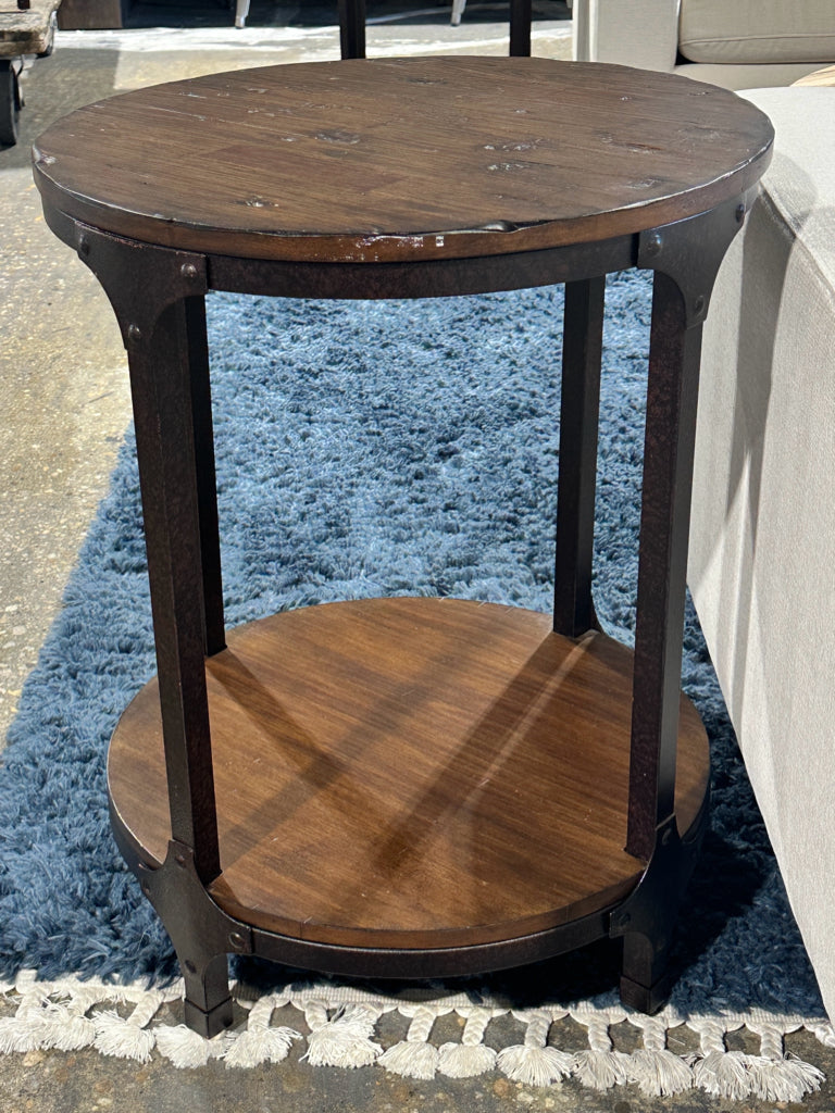 Jofran Urban Nature Round Chairside Table, 21.5"D x 26.25"H