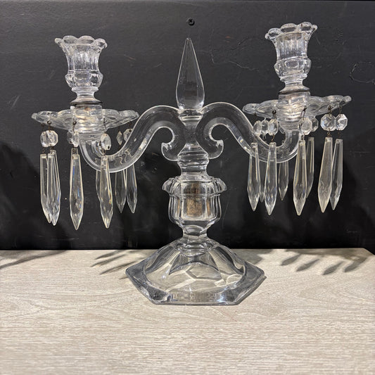 Pair Old Wmsburg Candelabra by  Heisey, ea 11"H x 13"W x 6"D