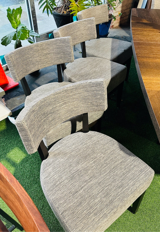 SET of 4 Alf Italia "Accademia" upholstered dining chairs