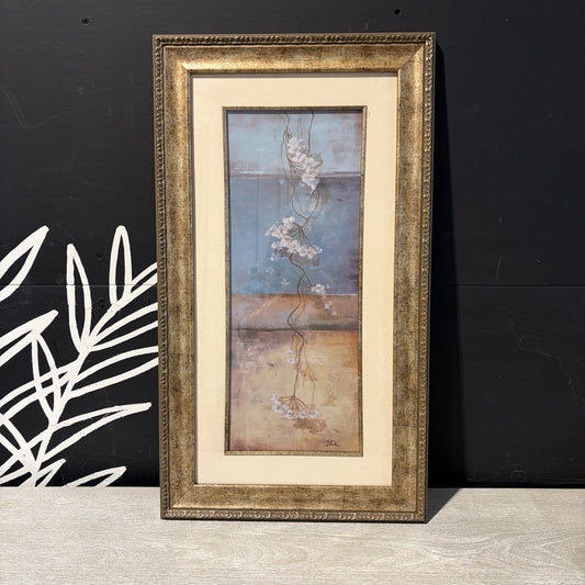 Framed Floral Wall Art, 15.5"W x 28"H x 1"D