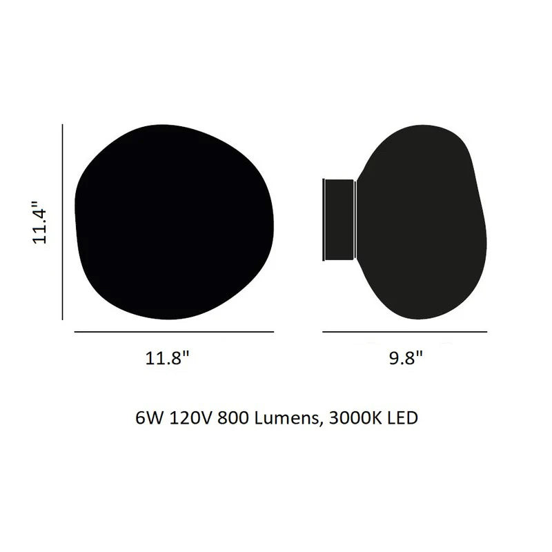 Tom Dixon Melt Mini LED Surface Light, Opal & Gold, 11.8" W x 9.8" D x 11.4" H