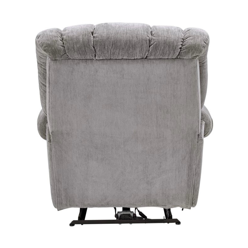 Motion Ease King Comfort Power Recliner, Light Grey, 45" W x 47" D x 48" H