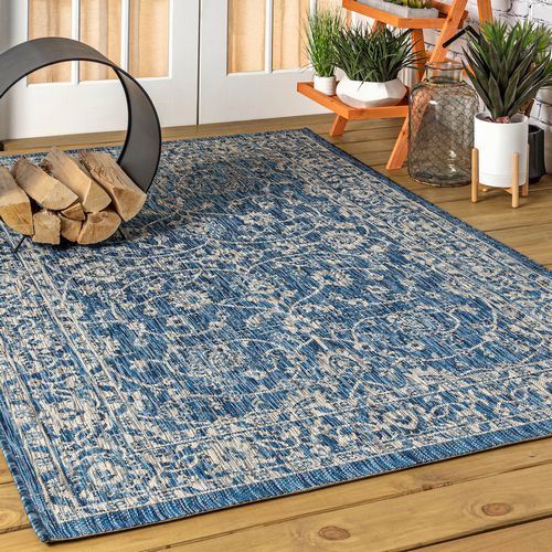 Palazzo Vine/ Border Indoor/Outdoor Rug, 9' x 12'