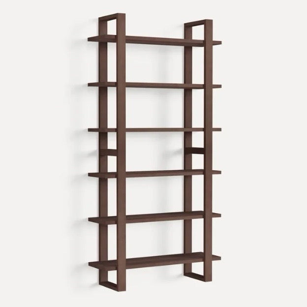 The Index Wall Shelf, Set of 2 in Walnut, 32" W x 10" D x 64" H