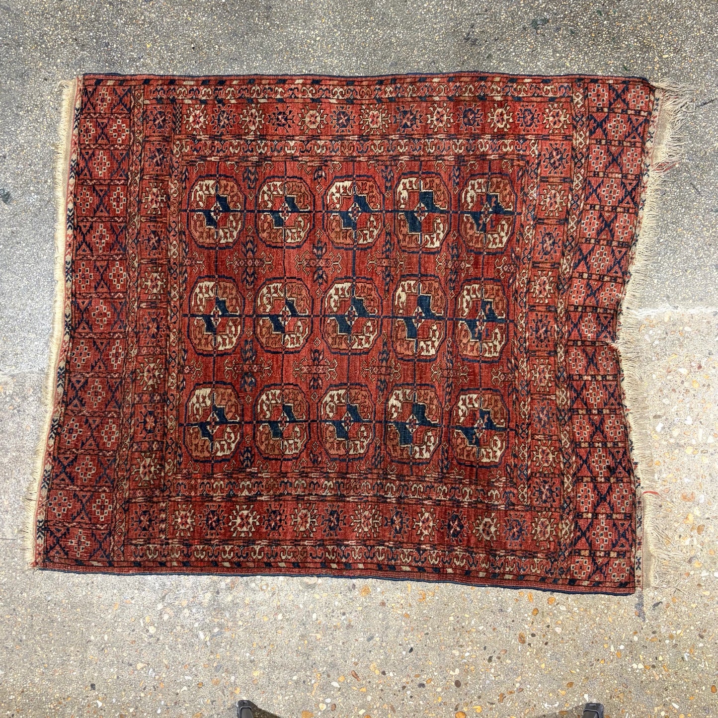 VTG Wool Rug, 41.5"W x 50"L