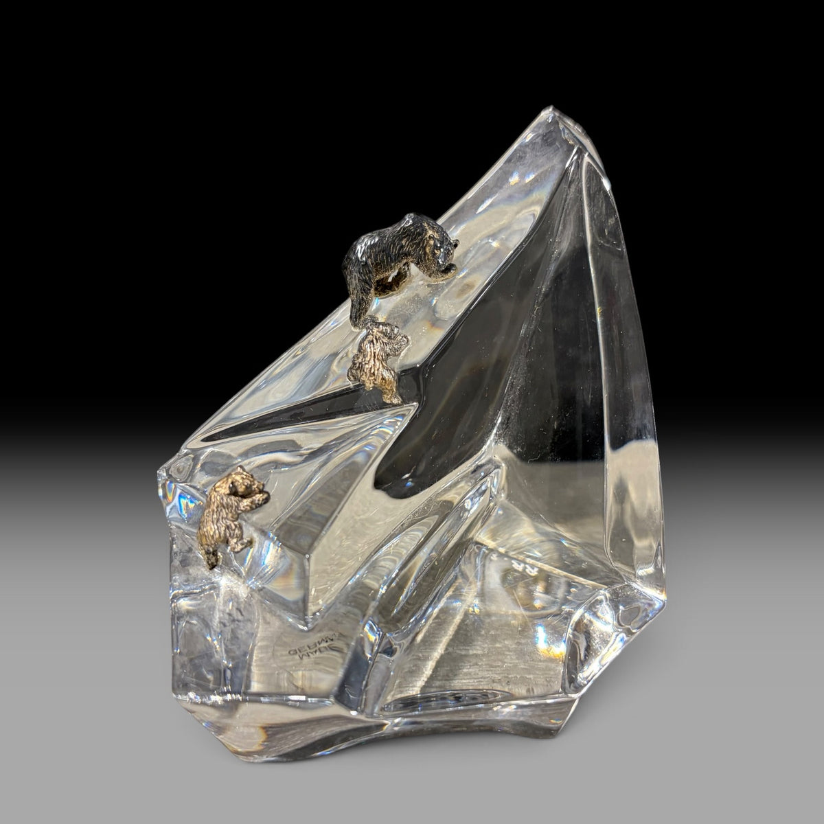 VTG Franklin Mint Crystal Iceberg Sculptures (Set of 3) by James Carpenter