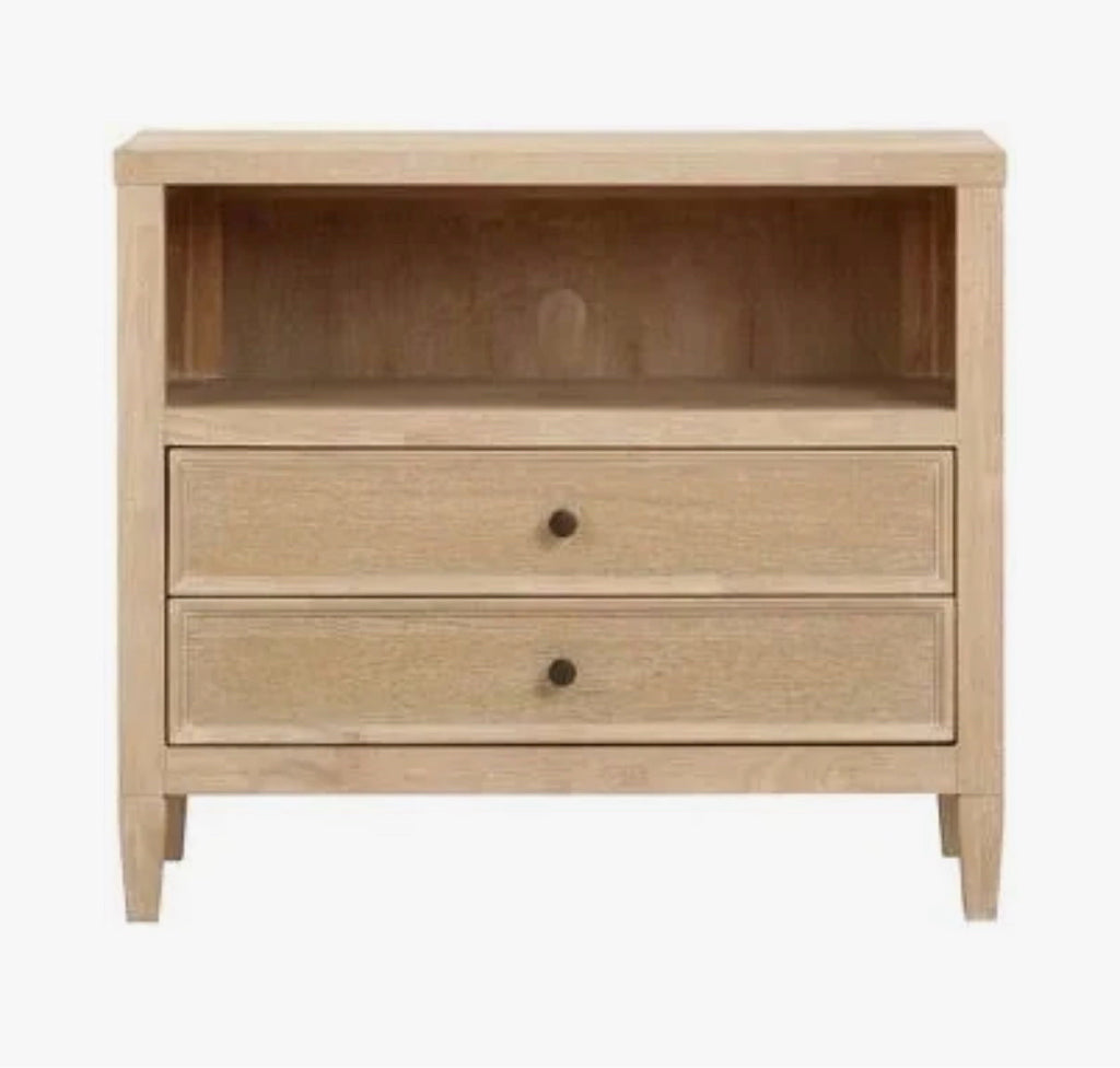 NEW Bristol Park nightstand, natural oak, 30"W x 18"D x 26"H