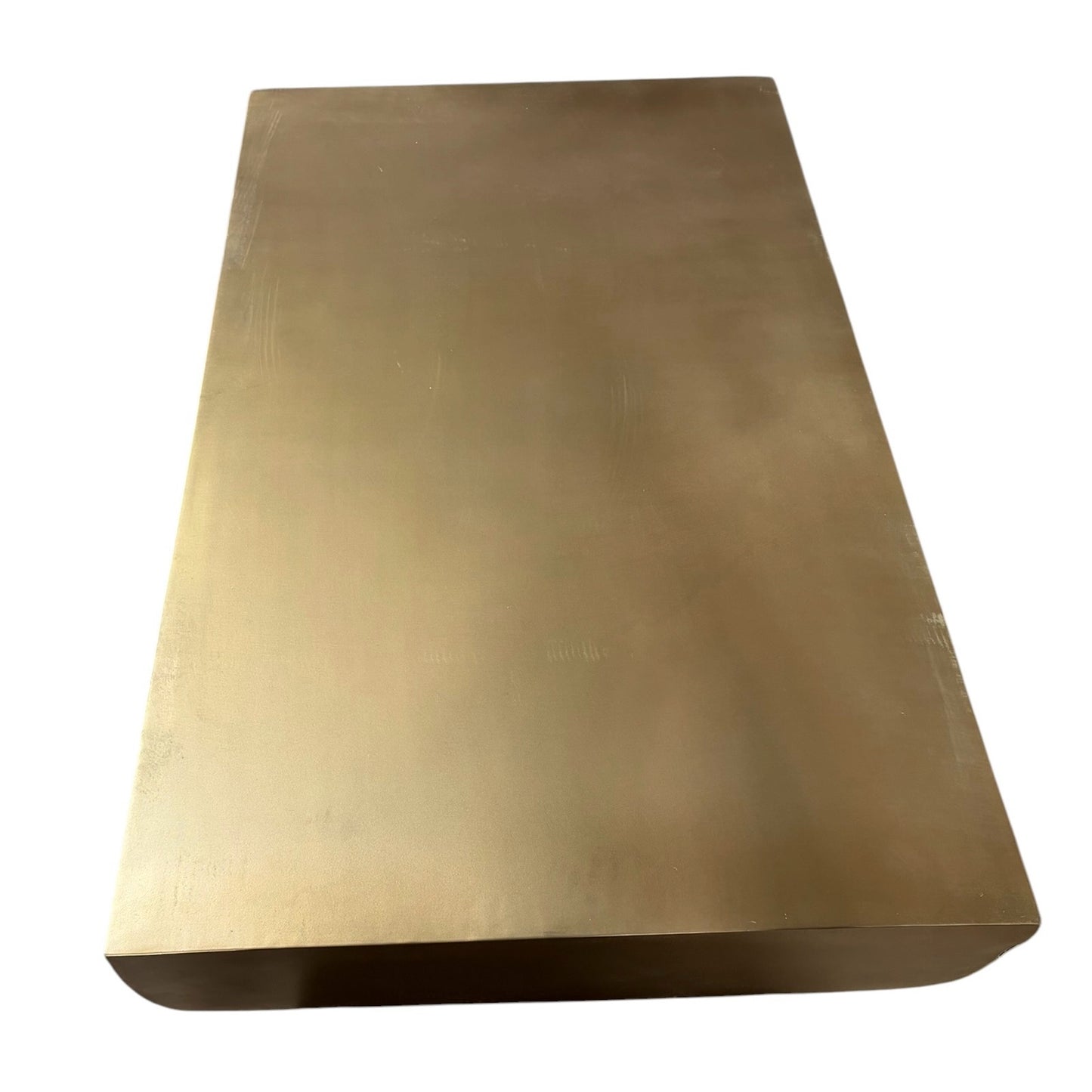 Caroline Coffee Table, AS IS,  Antique Brass, 49.5"W x 30"L x 15"H