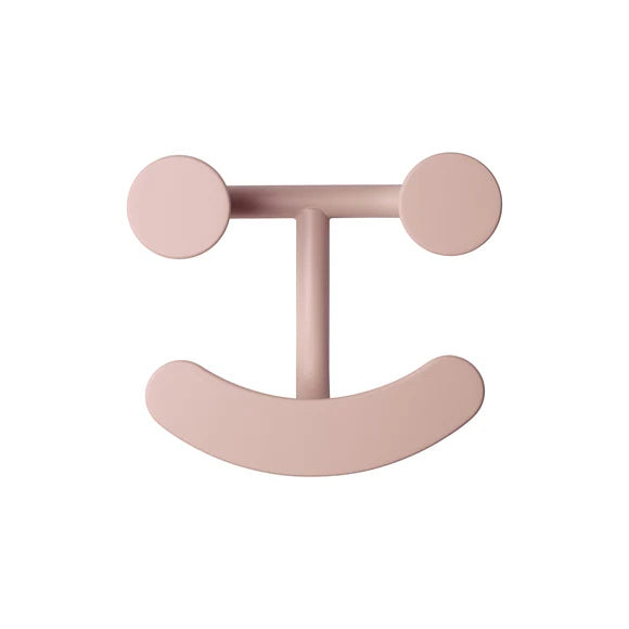 Fritz Hansen Happy Hook, Blush, 5.9" W x 2.5" D x 5.1" H, Power Coat Metal