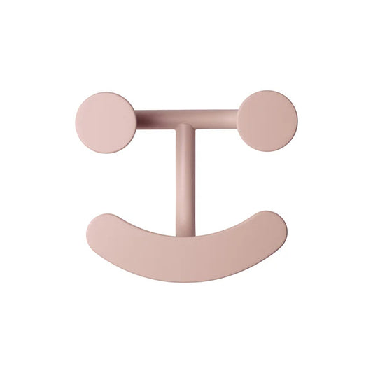 Fritz Hansen Happy Hook, Blush, 5.9" W x 2.5" D x 5.1" H, Power Coat Metal