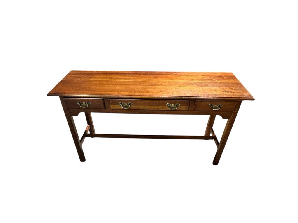 Queen Anne Console Table, cherry finish, 16"D x 52"W x 28.5"H