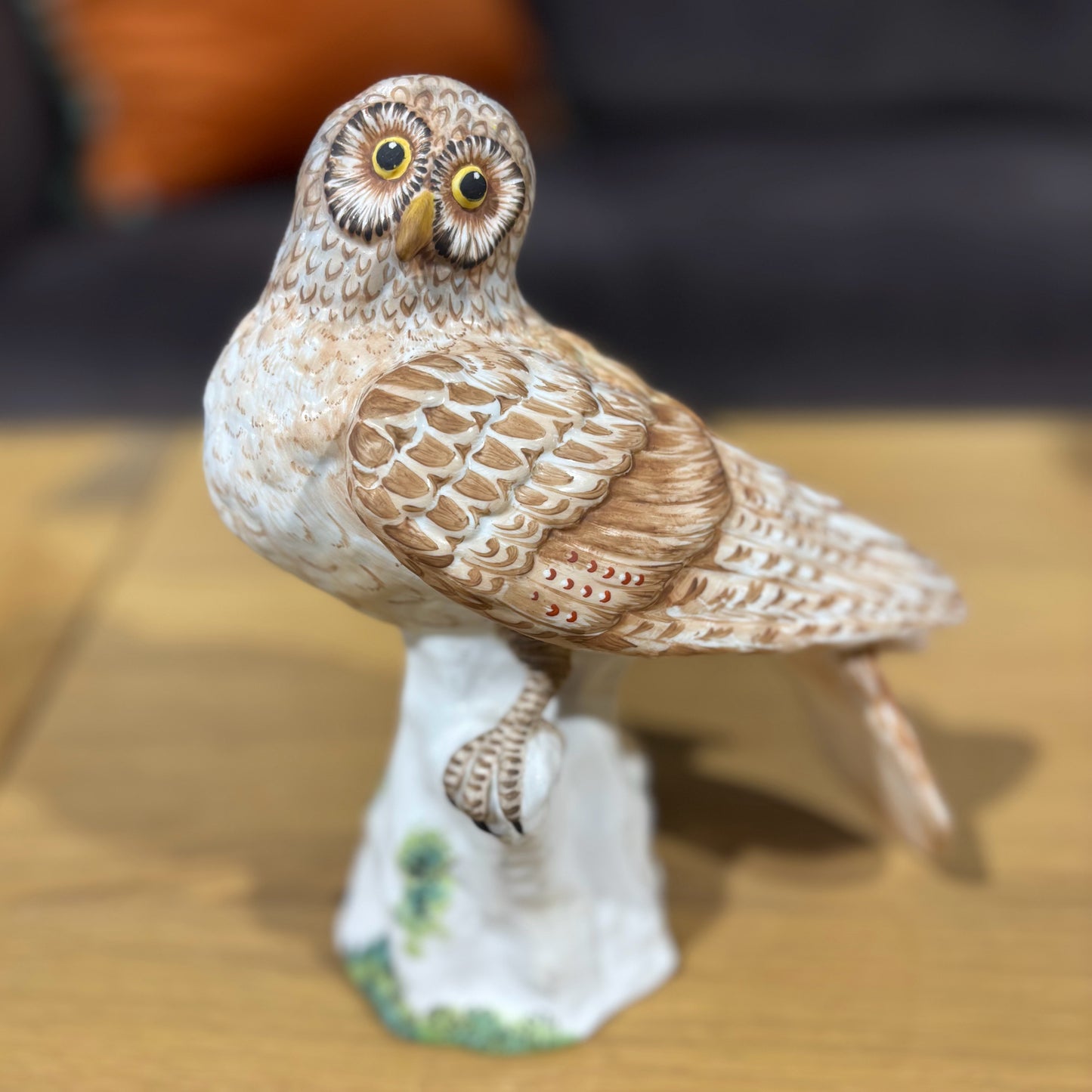 Vintage Staffordshire "Hawk Owl" 7" W x4" D x 7.5" H