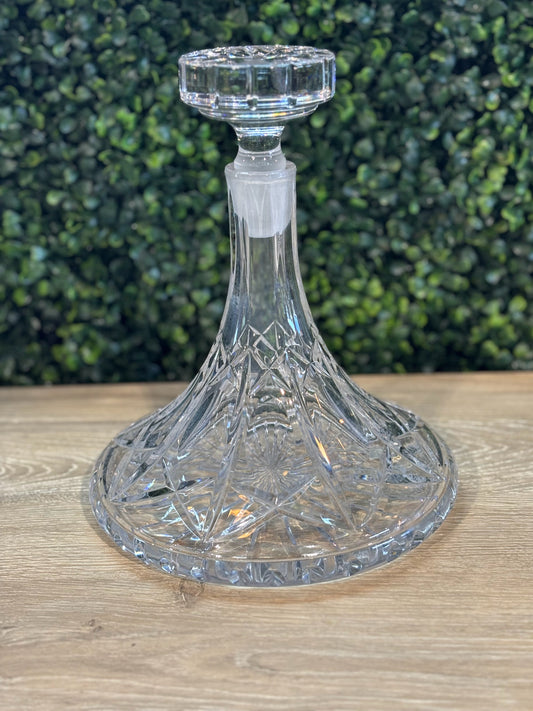 Crystal Decanter 7.5" W x 7.5" D x 9" H