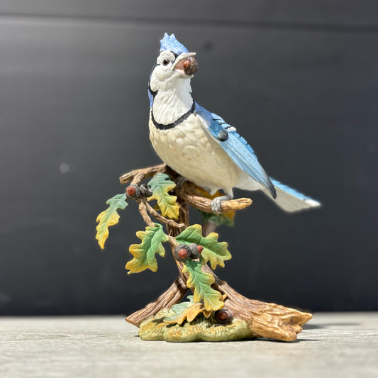 Maruri Blue Jay Figurine 6.5" W x 3.5" D x 7.5" H