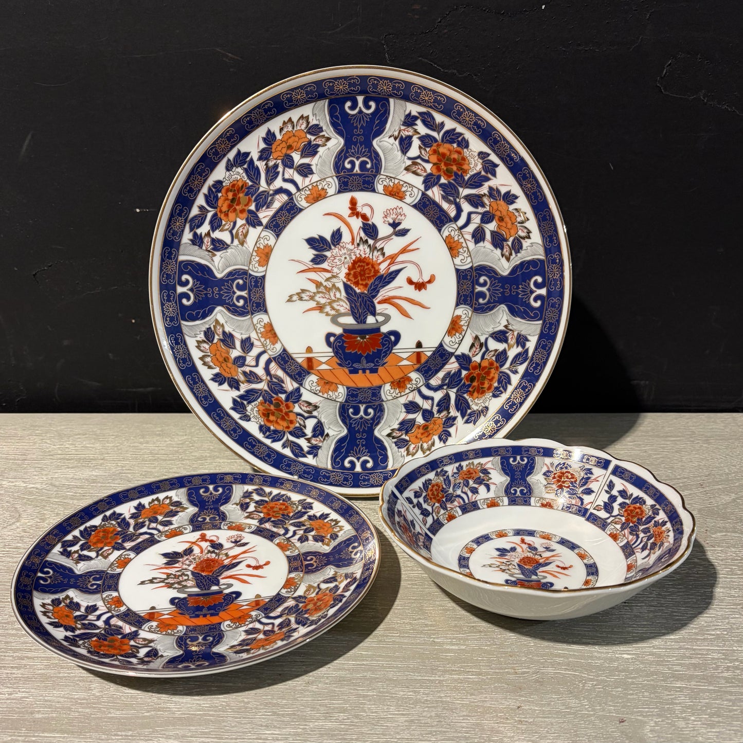 2 - 3 Piece Place Setting, "Flower Garden" by Heygill Imports, 10.5" Plate