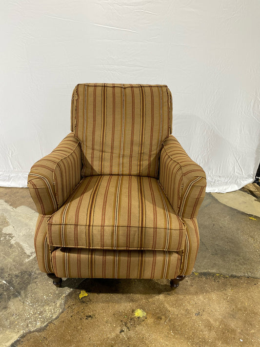 Bassett Striped Arm Chair, 33"W x 39"D x 37"H