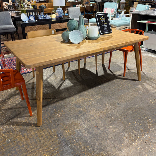 Seb Dining Table, AS IS, Acacia Wood, 74.8"W x 39.4"D x 29.5"H