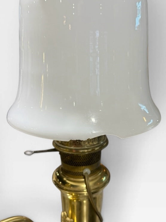 Alladin 75th Anniv Brass Student lamp, AS IS, 30.5"H
