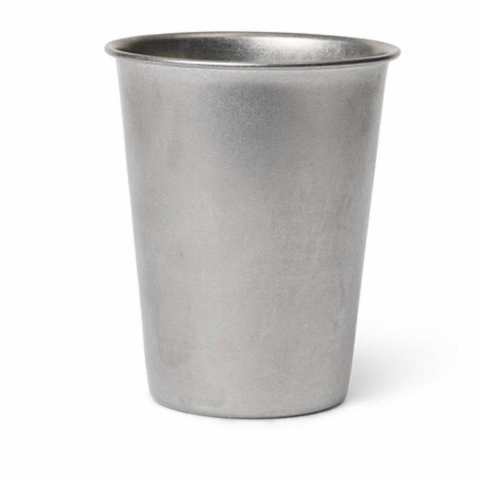 Ferm Living Tumbled Cup (Set of 6), Stainless Steel, 3.3"Dia x 3.9"H