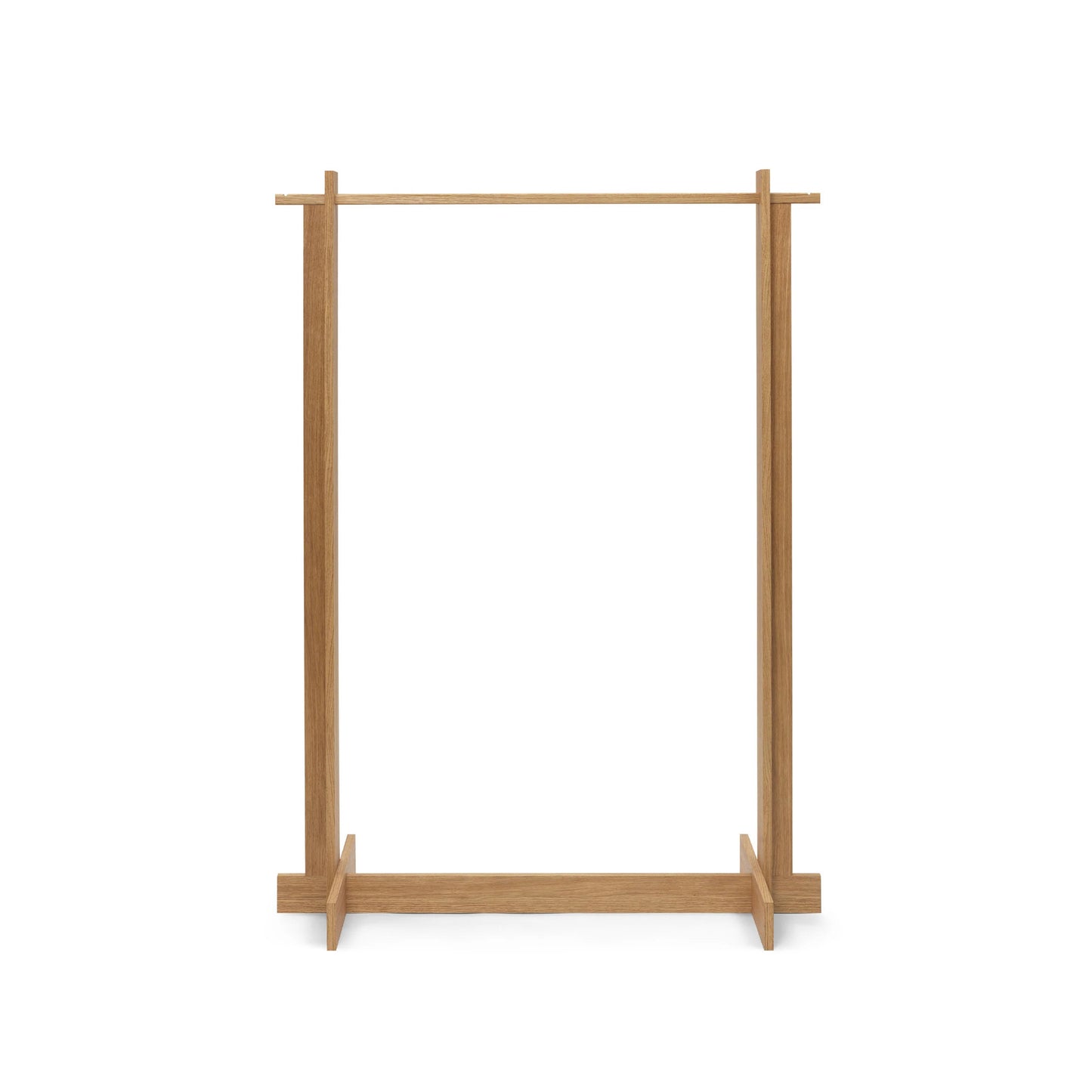 Ferm Living Bridge Clothes Rack, Oiled Oak, 41.3" W x 15.75" D x 59.1" H