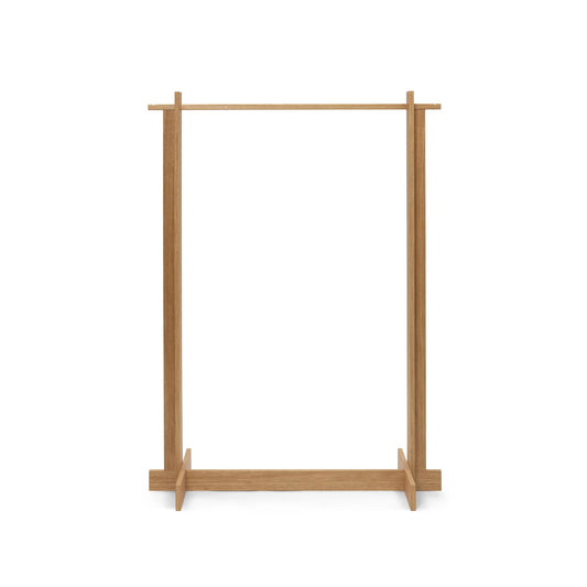 Ferm Living Bridge Clothes Rack, Oiled Oak, 41.3" W x 15.75" D x 59.1" H