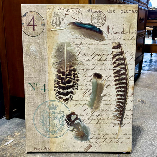 Feathers Canvas Print, Kathryn White, 24" L x 18" W x 2.5" D