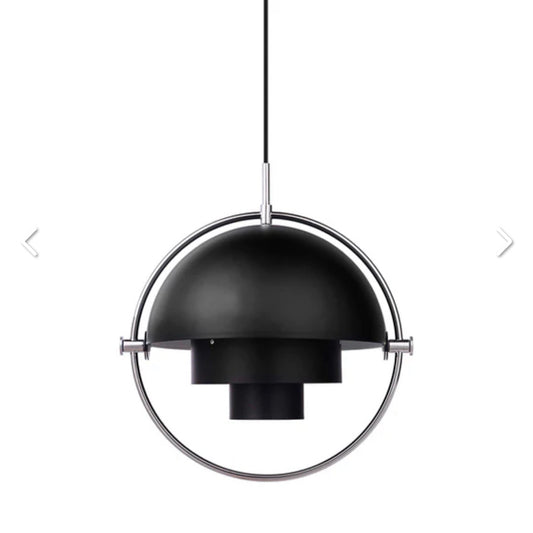 NIB Gubi Multi Light pendant, 14.2" DIA, black