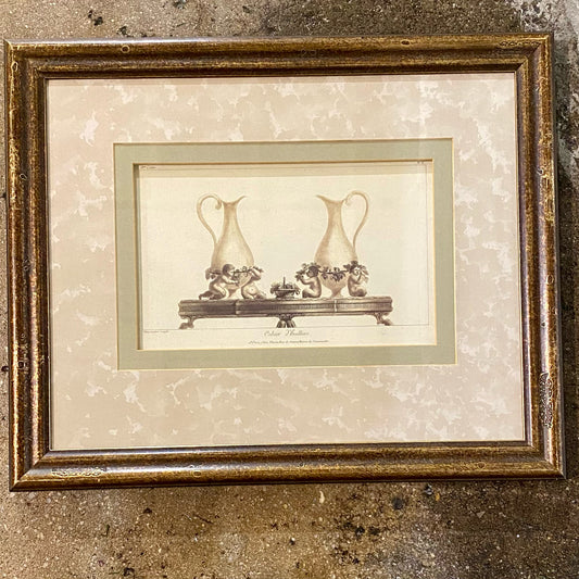 Neoclassical Prints II, 21.25"W x 17.25"H x 1.25"D