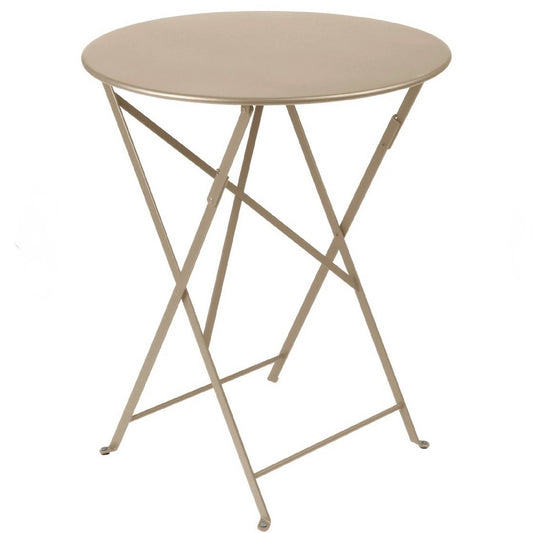 Bistro Round Folding Table, Nutmeg, 24"Dia x 29"H