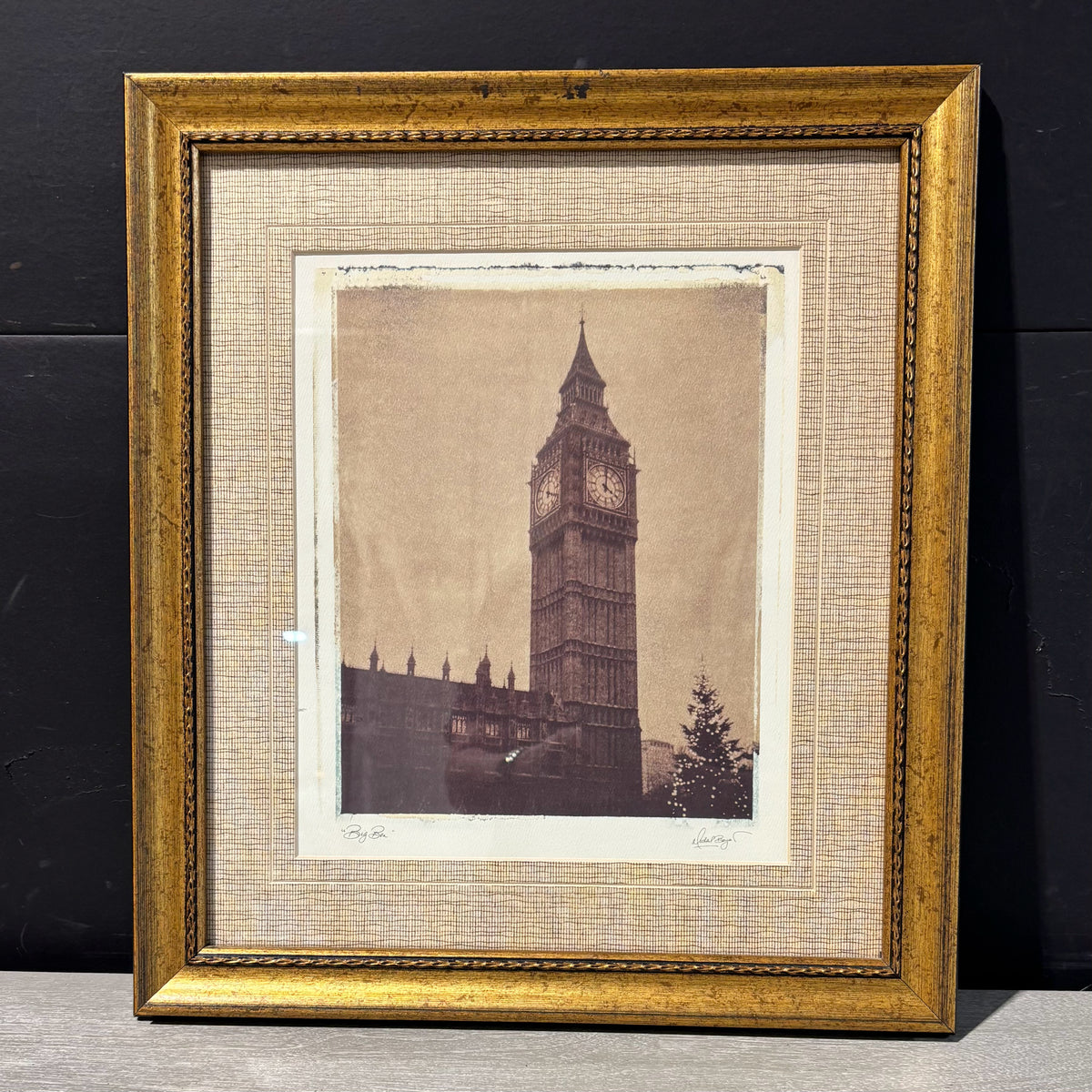 Big Ben Photo Framed "Michael Bryan" 16" W x 17.5"H