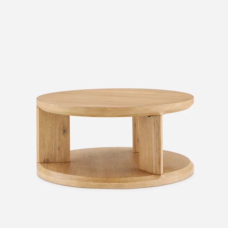 NEW Casa Round Coffee Table, Acacia, 33.5" W x 33.5" D x 15.7" H