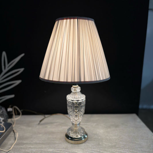 Crystal Table Lamp 13" W x 21.25" H