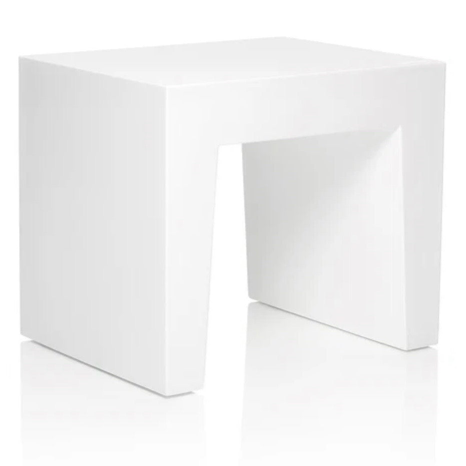 Fatboy Concrete Seat, White, 19.7"W x 15.7"D x 17"H